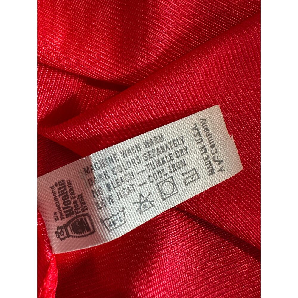 Vintage Deadstock Vassarette Nightie Mini Dress Slip Red M - Picture 8 of 12